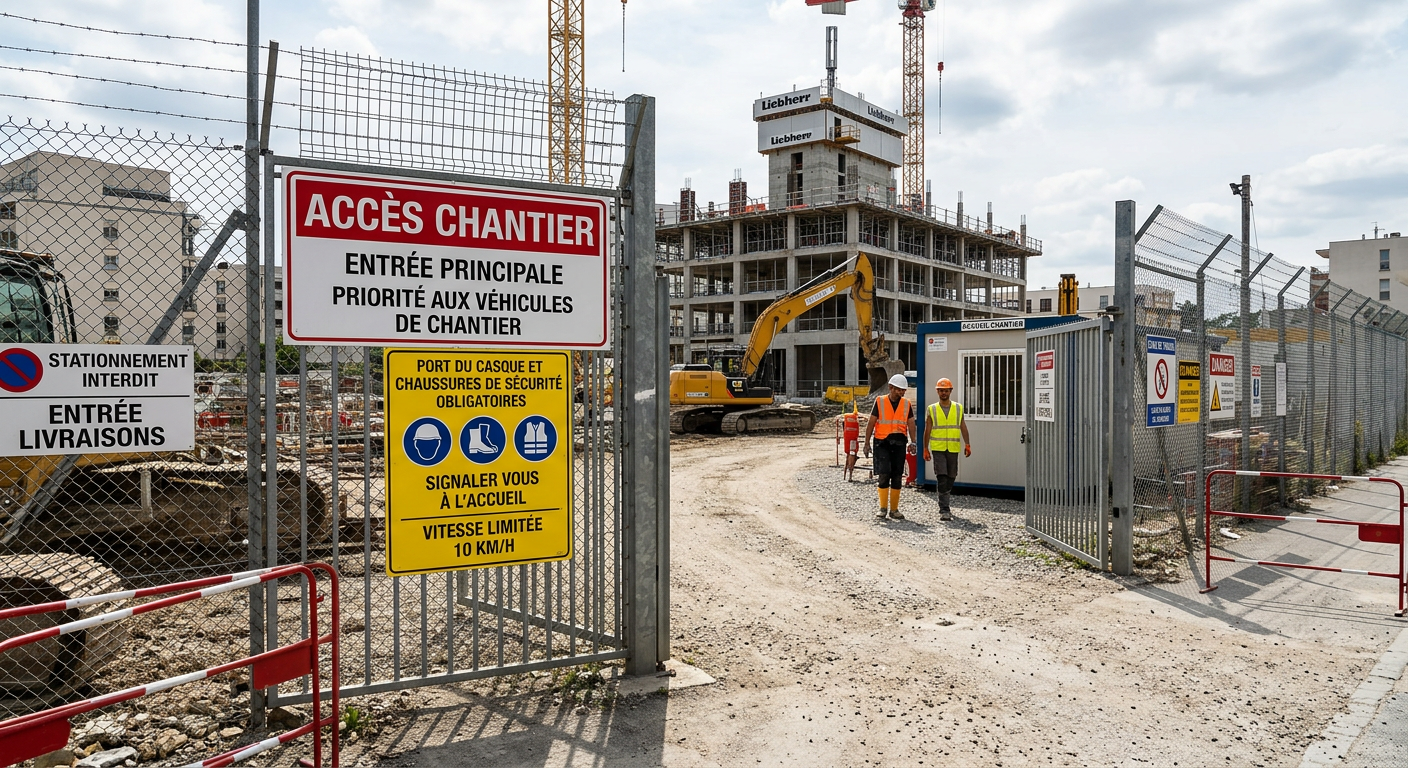 Accès chantier